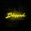 Blessed neon sign