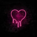 Dripping Heart neon sign