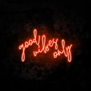 Good Vibes Only neon sign