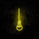 Hanging Light Bulb neon sign