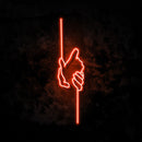Hold On neon sign