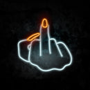 Middle Finger Neon Sign