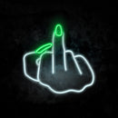 Middle Finger Neon Sign