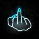 Middle Finger Neon Sign