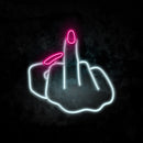 Middle Finger Neon Sign