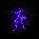Mouth Kissing Neon Sign