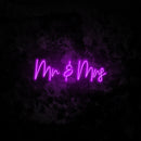 Mr & Mrs Neon Sign