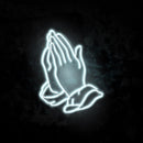 Praying Hands Neon Sign