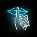 Shhh Lip Neon Sign