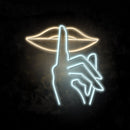 Shhh Lip Neon Sign