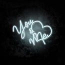 You & Me Neon Sign
