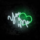 You & Me Neon Sign