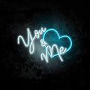 You & Me Neon Sign