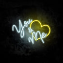 You & Me Neon Sign