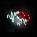 You & Me Neon Sign